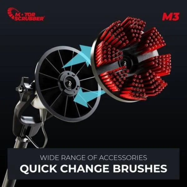 M3 MotorScrubber Cordless Powerful, Lightweight Floor Scrubber - Image 10